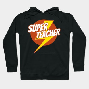 Super Teacher - Funny Teacher Superhero Lightning Edition Hoodie